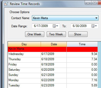Welcome to the EIOBoard Timecard