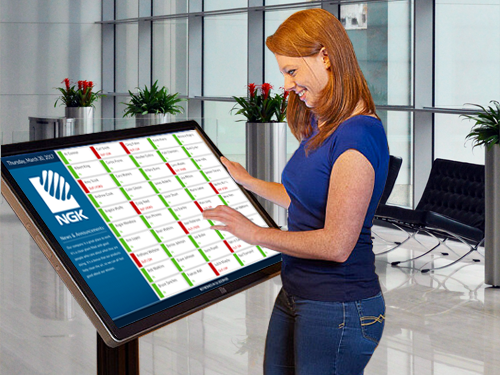 Large Screen Interactive Kiosk Display