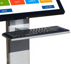 Keyboard Tray Add-On for Kiosk Floor Stand