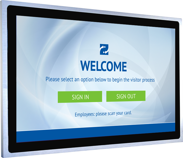22in Touch Screen Kiosk for Visitor Management & Staff Tracking