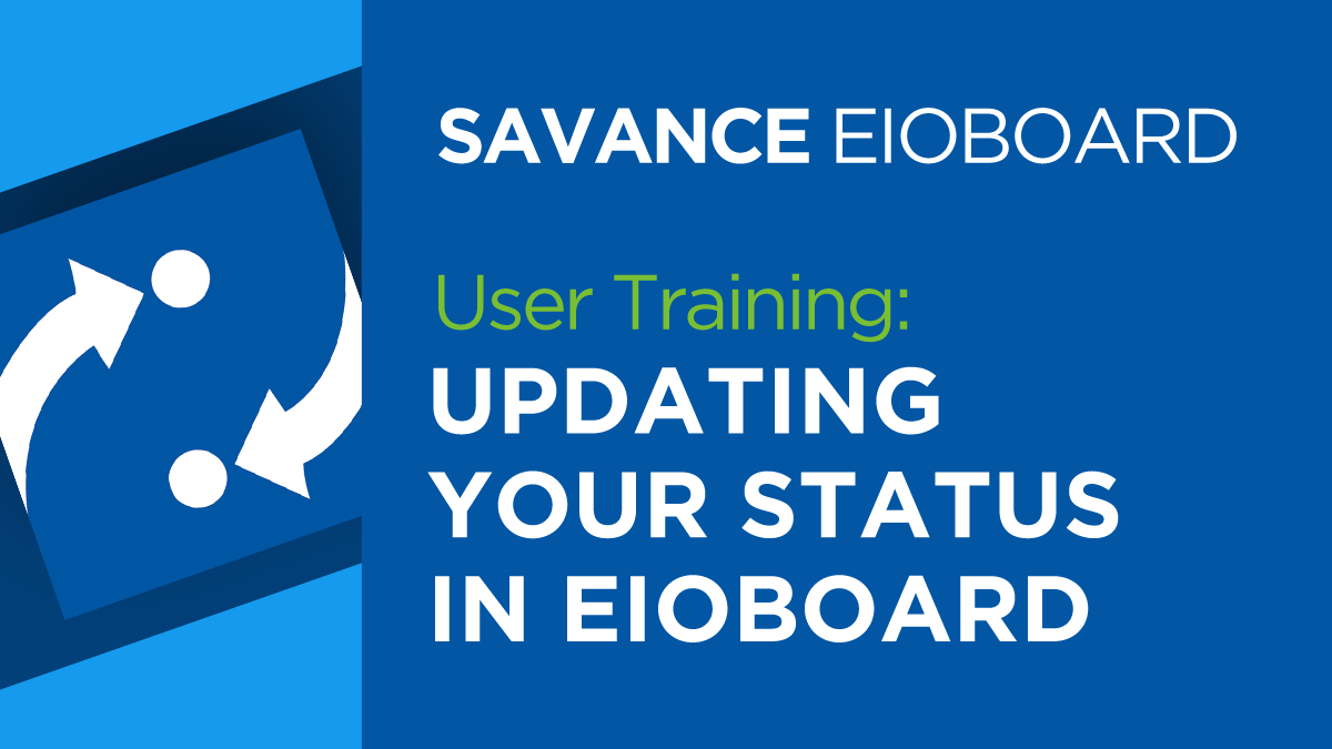 Updating Your Status in EIOBoard